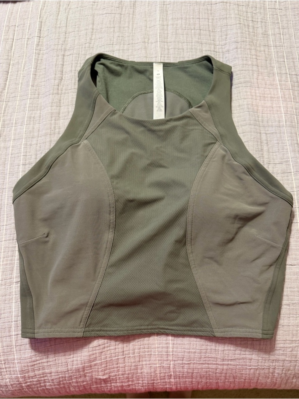 Lululemon Mesh Panelled Training Shelf Tank Top